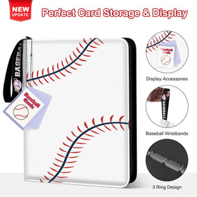 Mlikero binder with display design enables easy viewing of cards.