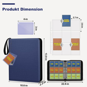 Mlikero binder wristband carry design enables on-the-go card showcases.