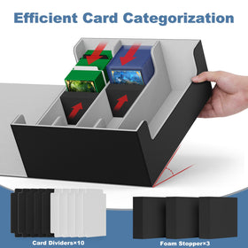 Mlikero card box dimensions 11.8 by 10.4 by 4.84 inches for ample storage.