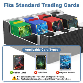 MLIKERO Card Deck Box magnetic closure securing the lid during transport