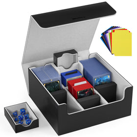 Mlikero card deck box with magnetic closure keeps sleeves secure during travel