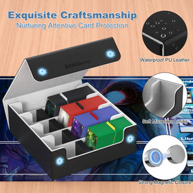 Mlikero Card Deck Box size dimensions indicating four-row capacity