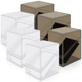 Mlikero card deck case clear six pack organizing display for cards
