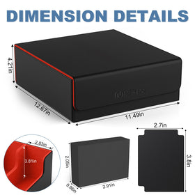 Compatible with MTG, PKM, TCG and sports cards for versatile storage