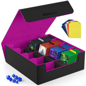 Mlikero card deck case with magnetic lid closure protecting your collection