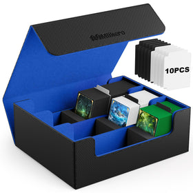 Mlikero card deck case with magnetic closure protects your collection on the go.