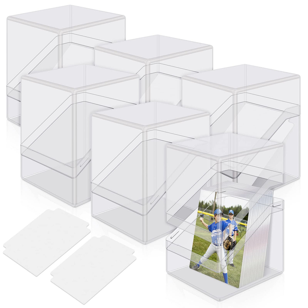 Mlikero 6-pack clear deck cases keep MTG and TCG cards organized and protected.
