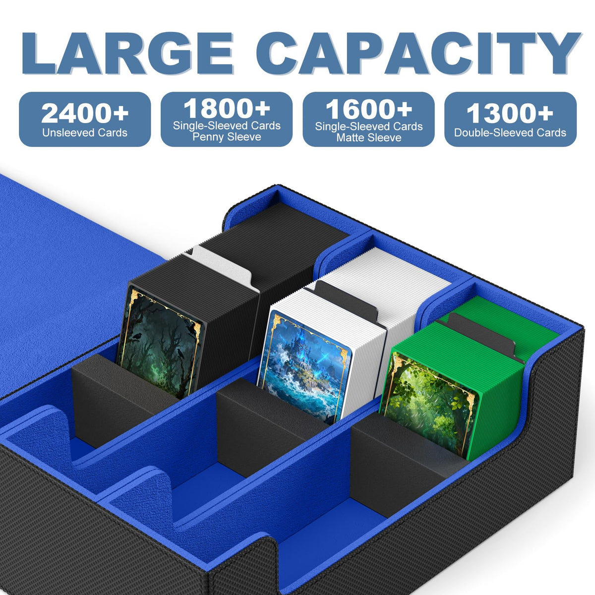 Mlikero card storage box exterior is waterproof to guard cards.