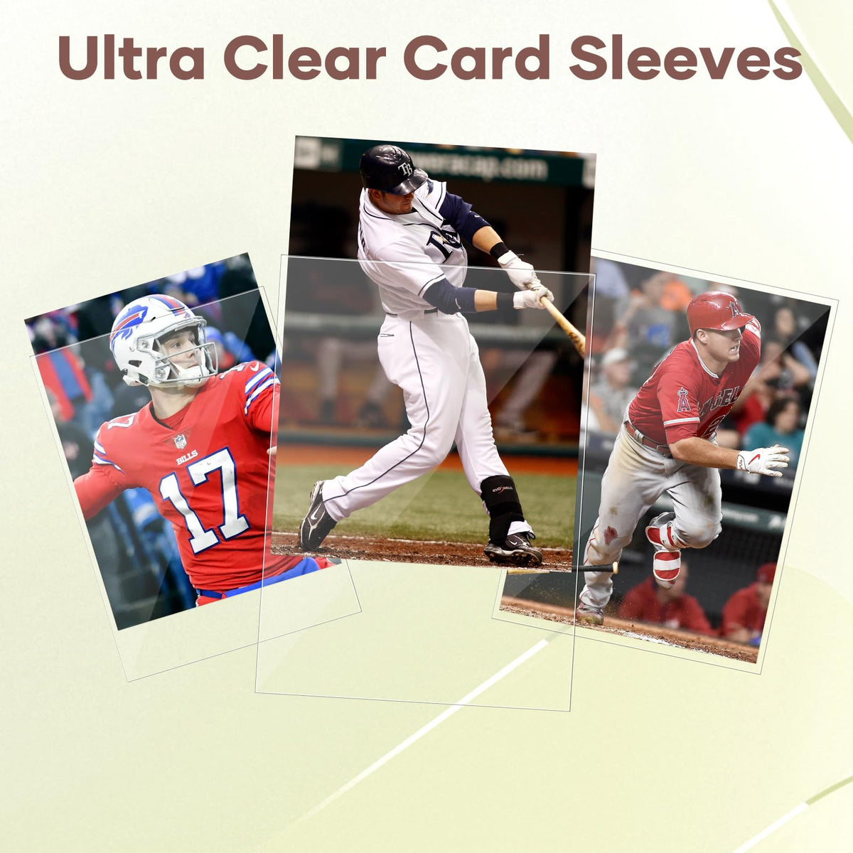 Mlikero clear penny sleeves showcase cards with crystal-clear display and dust protection.