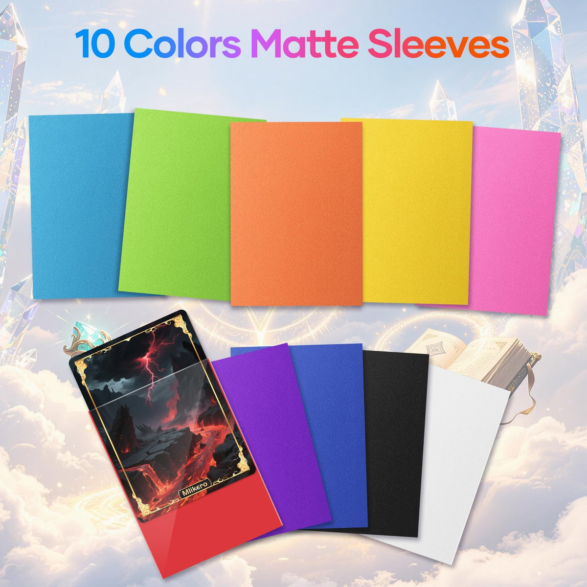 Mlikero colorful sleeve packs in varied hues ideal for quick sorting.