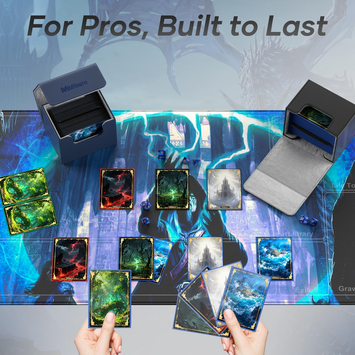 Mlikero compatible with MTG and TCG collections for versatile storage