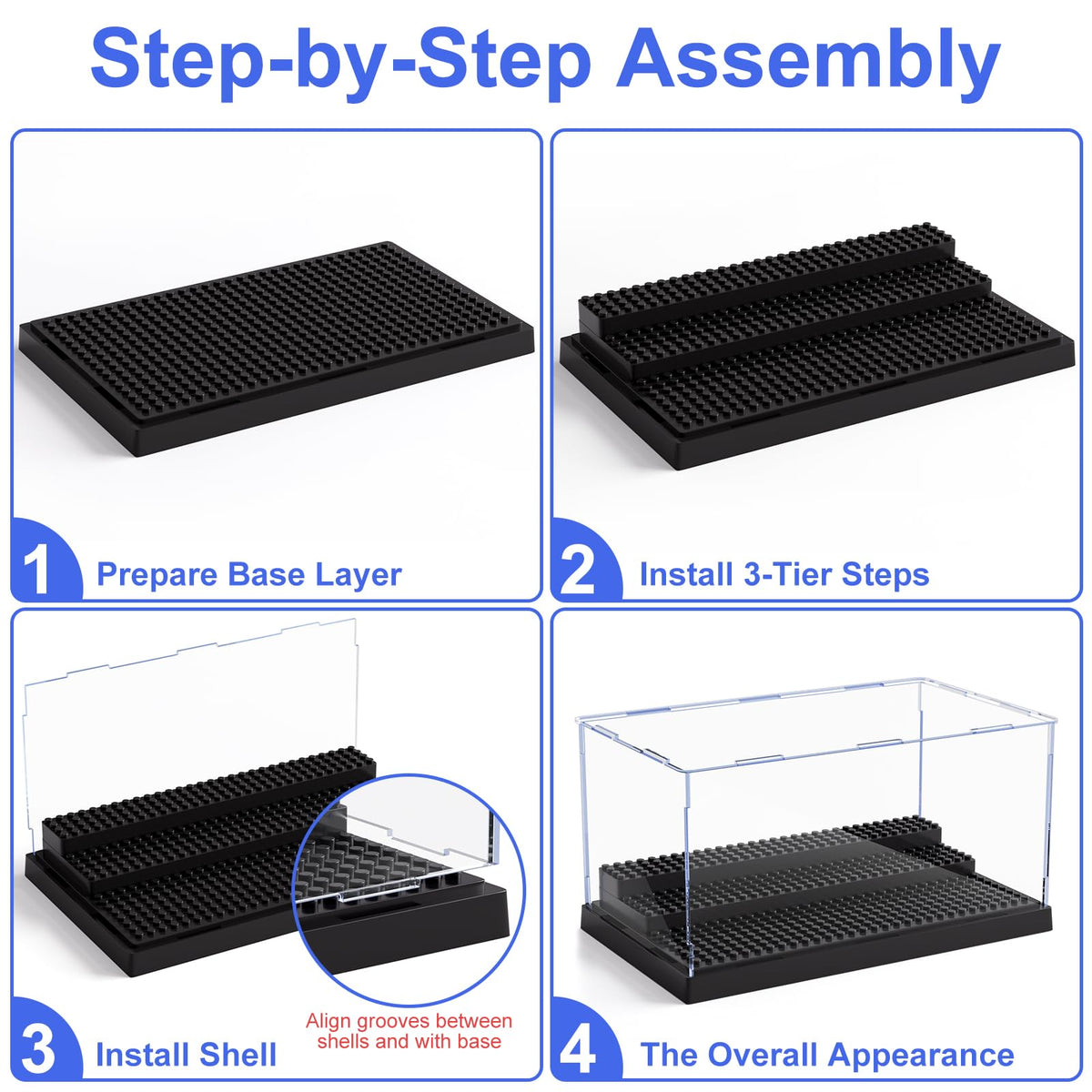 Mlikero compatible with major block brands to fit a variety of figures and bricks