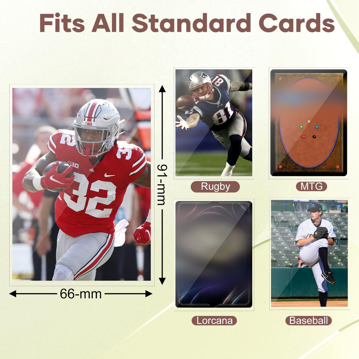 Mlikero crystal-clear display keeps cards easily viewable during storage or display.
