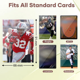 Mlikero crystal-clear display keeps cards easily viewable during storage or display.