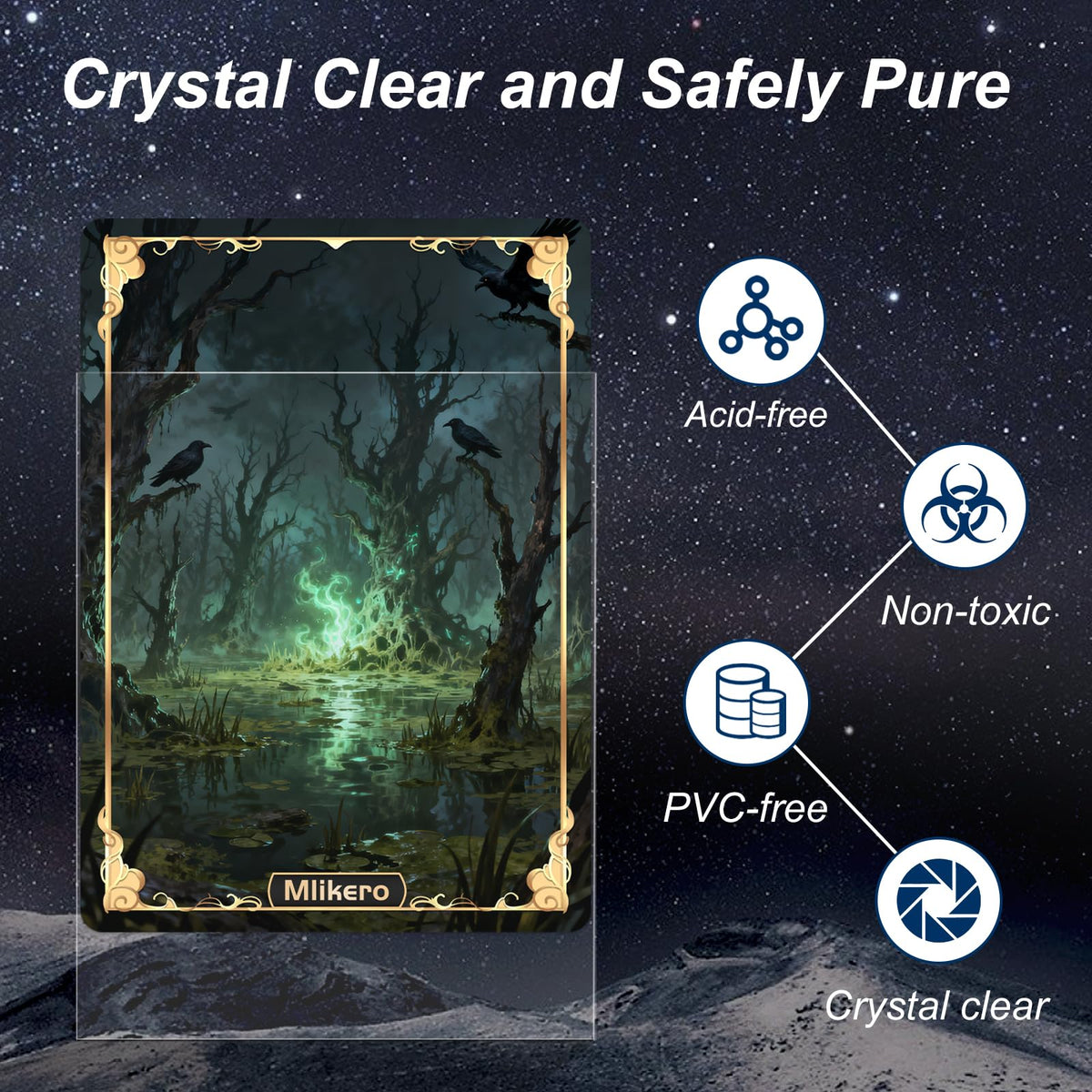Mlikero double-sleeved cards showcase enhanced durability and protection.