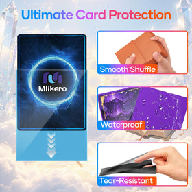 Mlikero durable non PVC protection keeps cards dust-free and age-resistant.