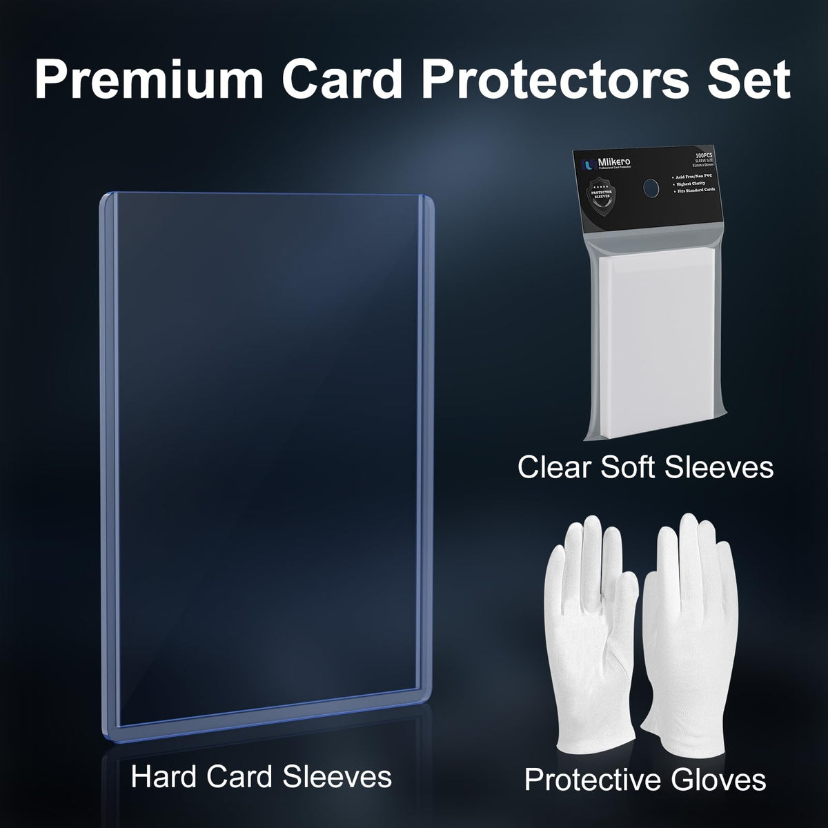 Mlikero durable transparent top loaders resist bending for lasting protection