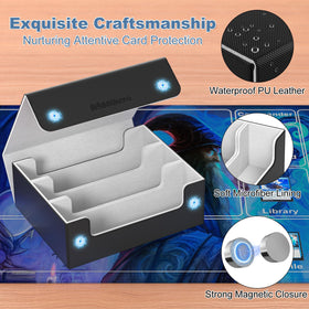 Mlikero durable waterproof exterior with microfiber lining protects cards