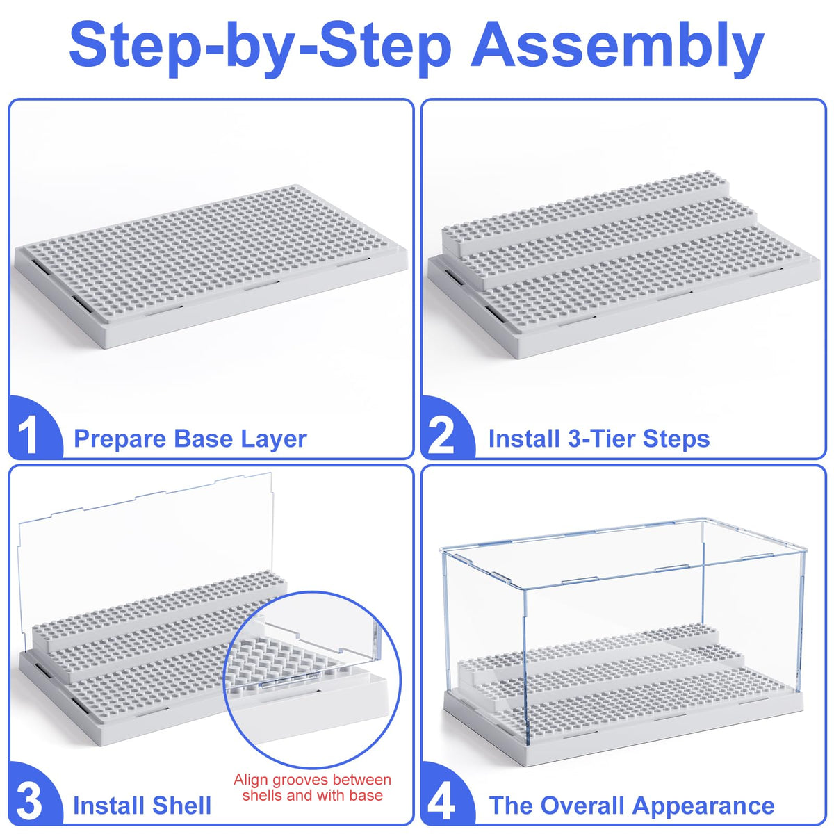 MLikero easy-remove, portable display case for on-the-go storage