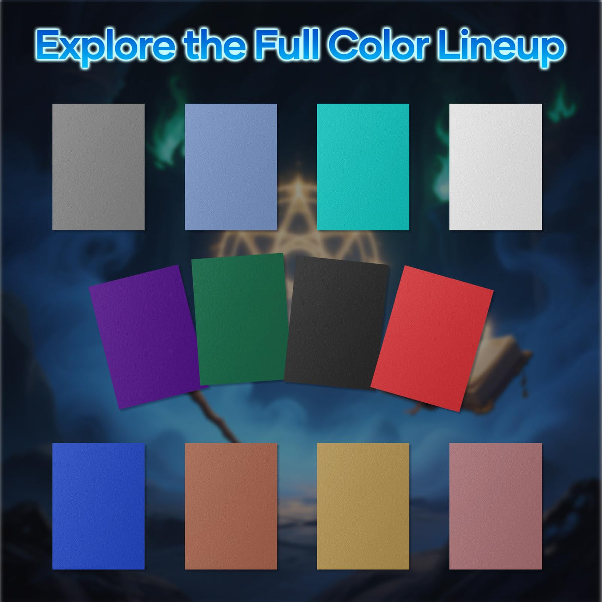 Mlikero matte and glossy sleeves offer smooth shuffling and clear visibility.