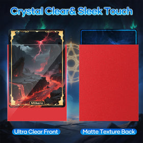 Mlikero sleeves show matte inner and glossy outer sides for easy handling and visibility.