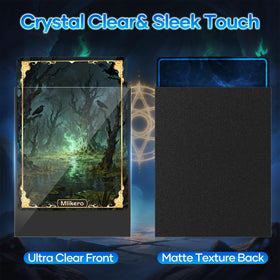 Mlikero matte and glossy sides for clear viewing and smooth shuffling