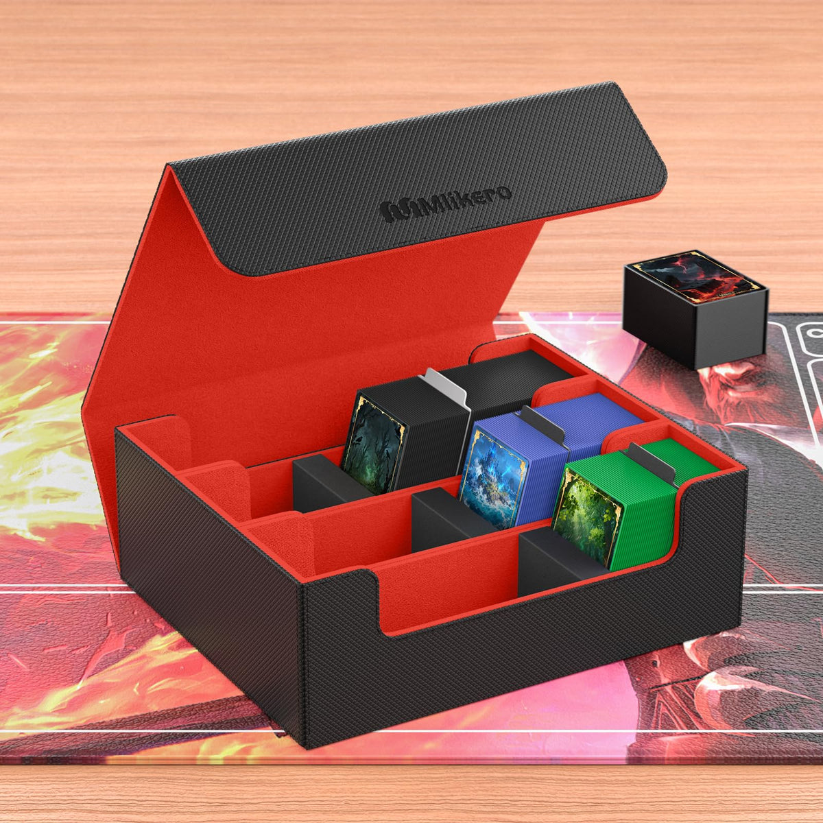 Mlikero microfiber lining cushions cards and resists scratches
