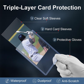 Mlikero protective gloves help handle prized cards without fingerprints