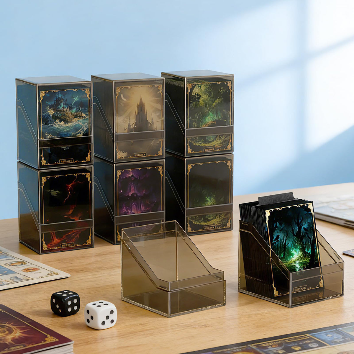 Mlikero display ready box on shelf for card collection