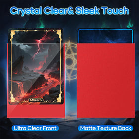 Mlikero standard 66x91mm sleeves fit MTG and many trading card games securely.