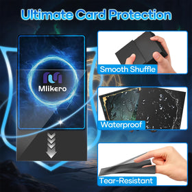 Mlikero standard 66x91mm sleeves fit most trading cards securely