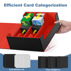 Mlikero includes 10 dividers to sort decks by game or rarity