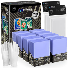 Mlikero 3x4 inch top-loader pack protects standard cards during storage