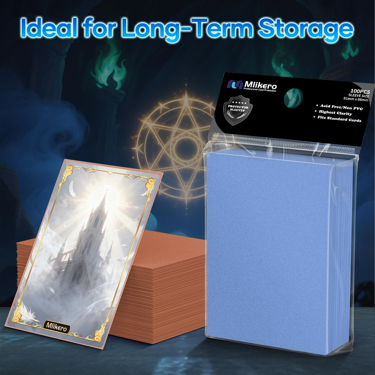 Mlikero protection against water spills keeps cards safer during events.