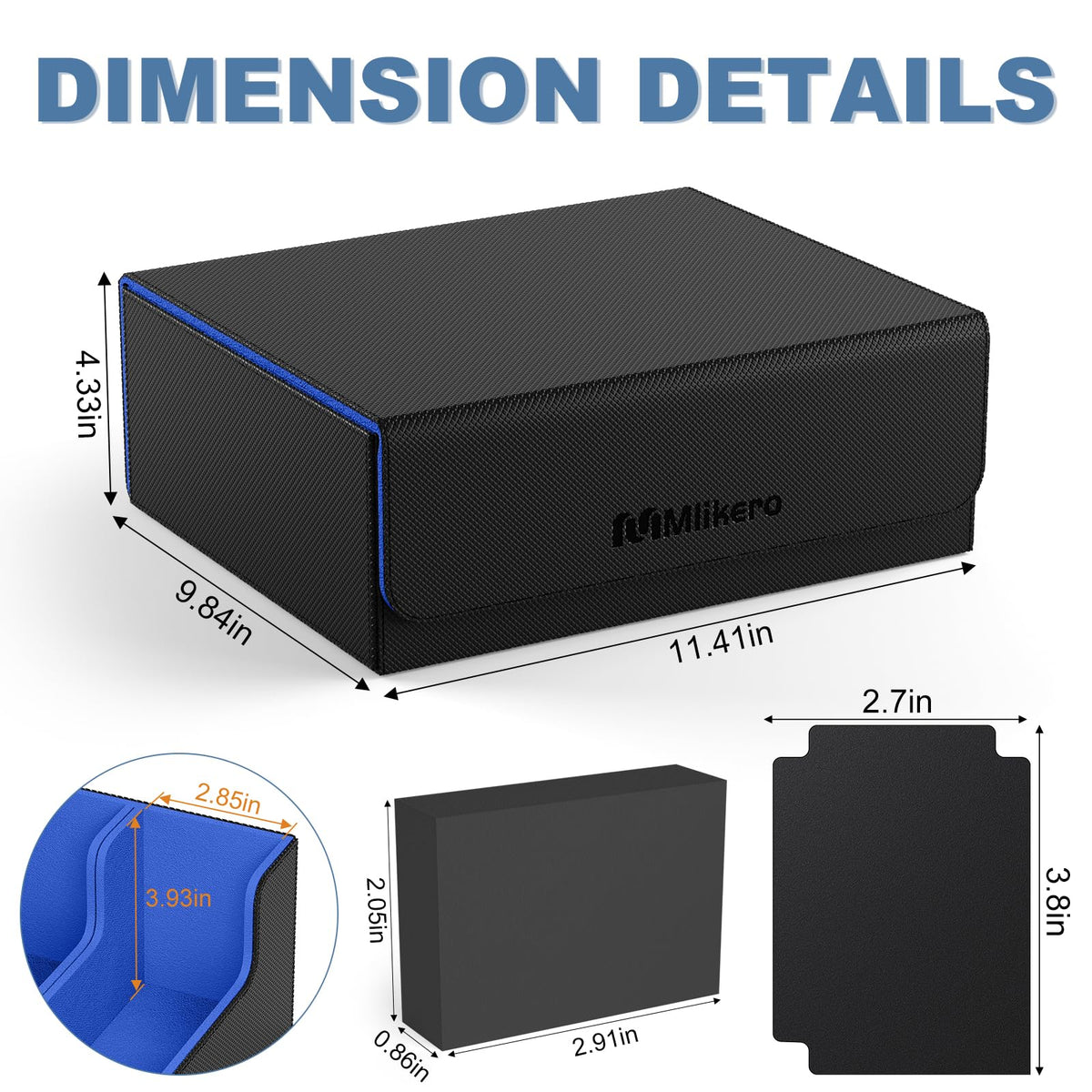 Mlikero versatile storage suits MTG, PKM, TCG, and sports cards.