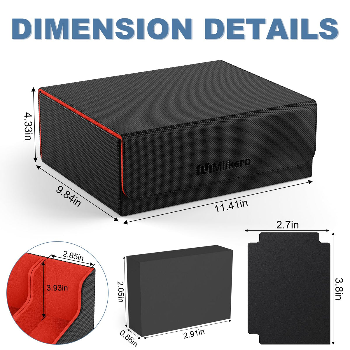 Mlikero waterproof exterior protects cards from moisture and wear
