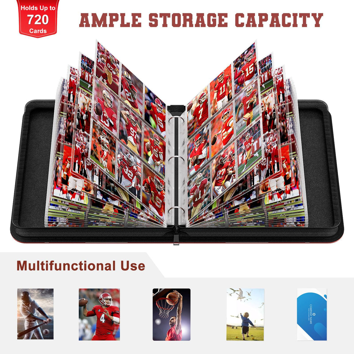 Mlikero waterproof PU leather exterior keeps the binder durable during daily use.