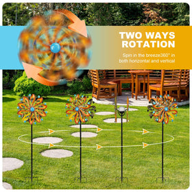 MLKNK wind spinner twist-lock keeps components secure in wind.