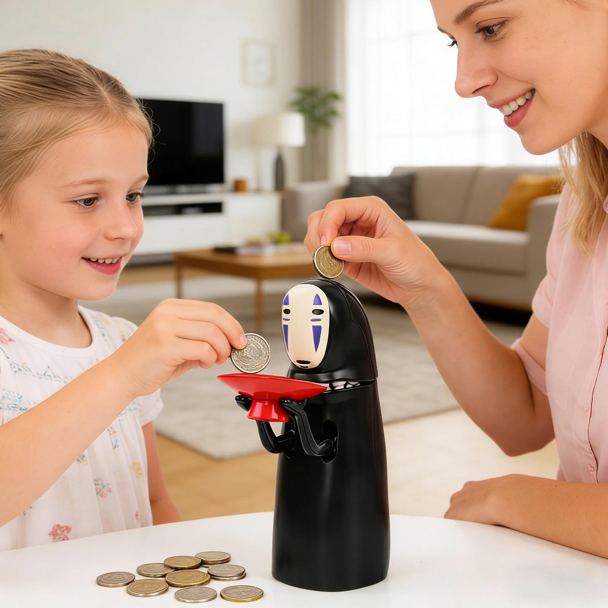 MLOHASING No Face Coin Bank gift idea for birthdays and holidays
