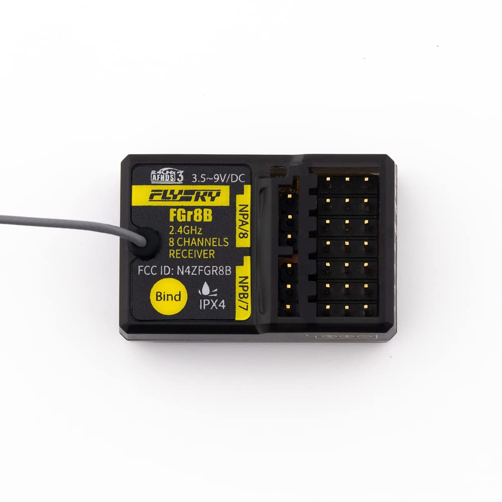 MLRPGO Flysky FGR8B compact design saves space on models