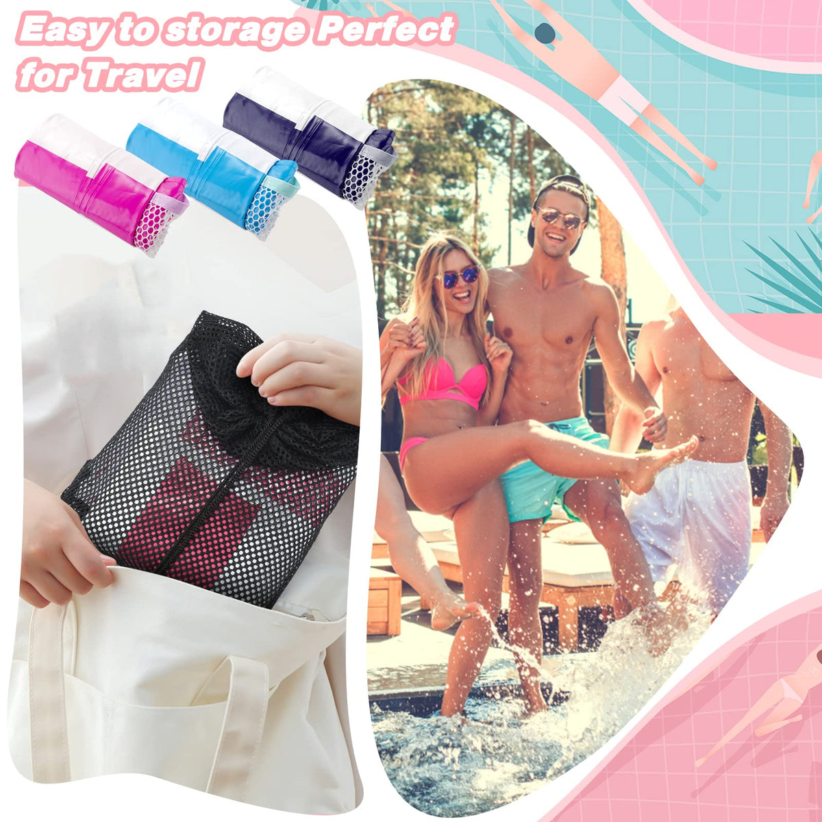 MLRYH pool floats 4-in-1 hammock-lounger-drifter-saddle in action