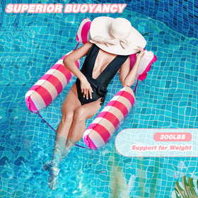 MLRYH pool floats folded for portability and easy backpack packing