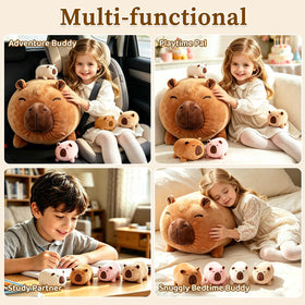 MMguai Capybara Plush bedtime buddy for nighttime comfort and security.