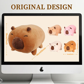 MMguai Capybara Plush sturdy zipper secures interior babies during play.