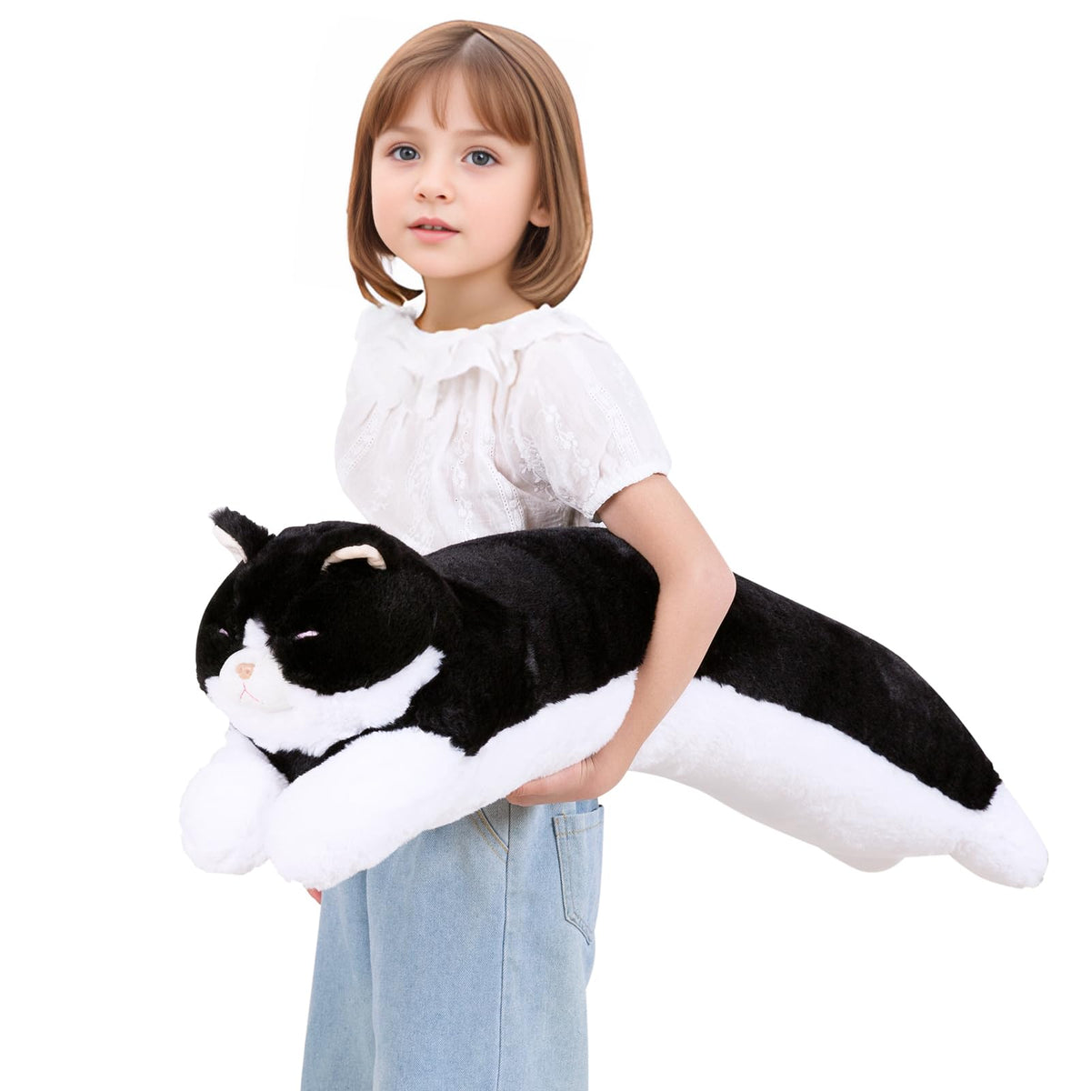 MMguai machine washable cat plush for easy cleaning