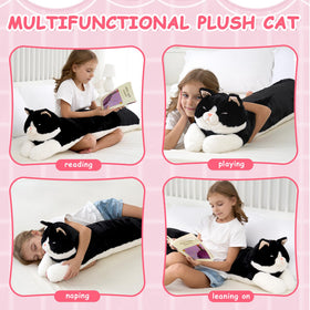 MMguai premium soft fabric cat plush texture for comfortable lounging.