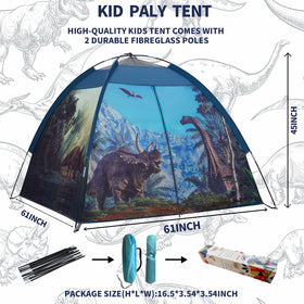 Mnagant dinosaur tent outdoor backyard setup for adventures