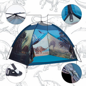 Mnagant dinosaur tent portable folded design for storage