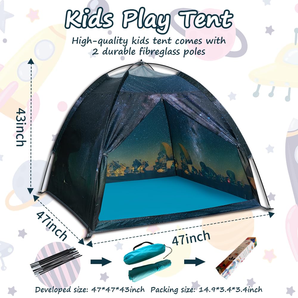 Mnagant space world tent suitable for indoor or outdoor play sessions.