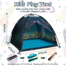 Mnagant space world tent suitable for indoor or outdoor play sessions.